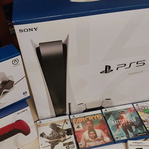 PlayStation 5 Disc Edition Console with 4TB SSD and Games Bundle