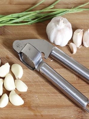 Stainless Steel Garlic Press new