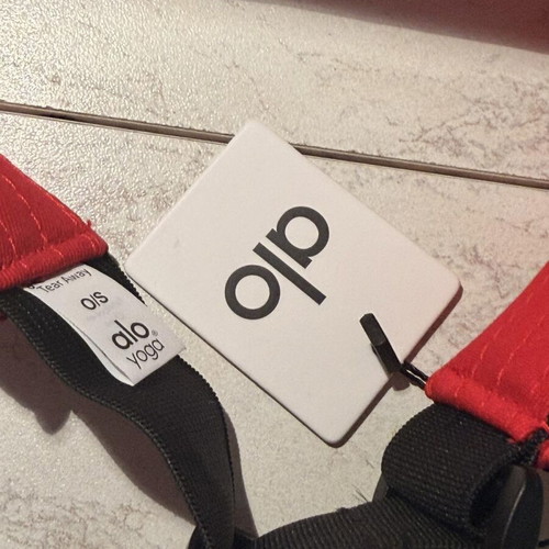 Alo Yoga Red Visor with Transparent Shield One Size new