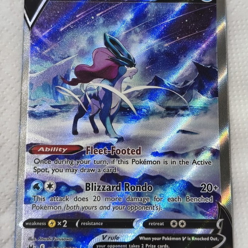 Suicune V Pokemon card from Crown Zenith collection