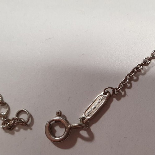 Tiffany & Co Interlocking Circles bracelet in silver and 18K rose gold like new