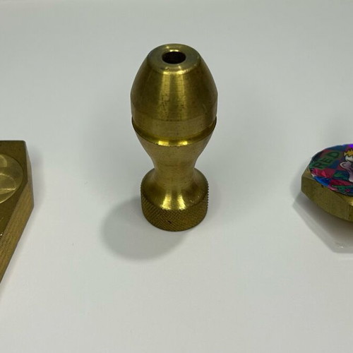Pack of 3 used brass POG caps, Slammer, Milk Cap
