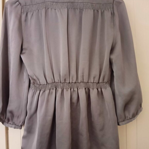 Zara Basic women's blouse, small, grey silver