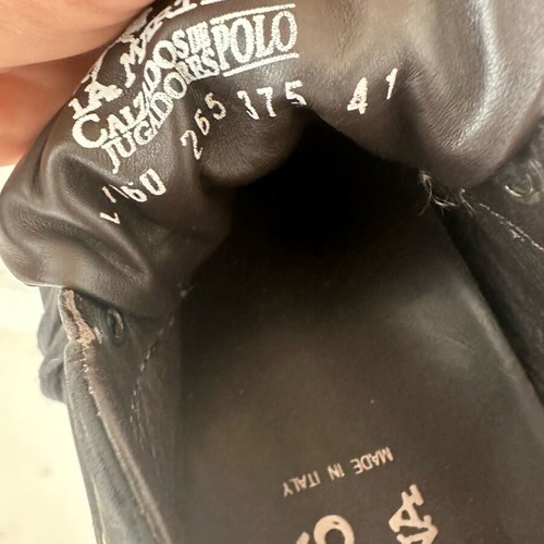 La Martina sneaker men's like new, black leather size 40
