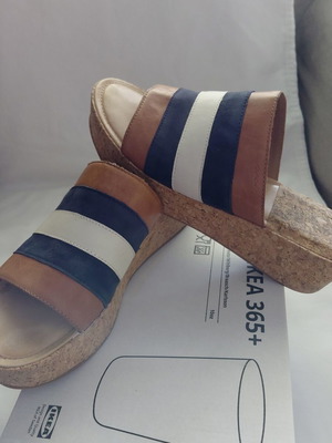 Δερμάτινα mules Gant μεταχειρισμένα, νούμερο 39, μπλε και καφέ