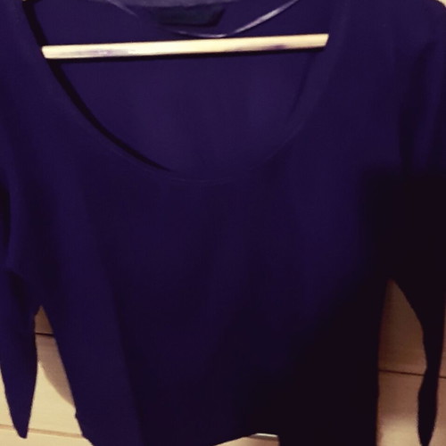 Zara top with scoop neckline, purple cotton, size M