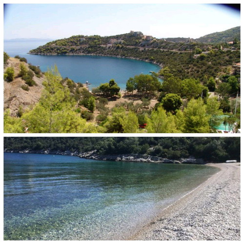Land 1000 m² in Pefkali Corinthia with view and buildable