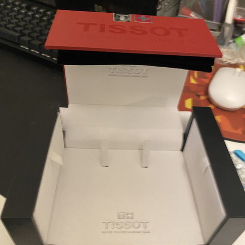 Tissot watch box with booklets used