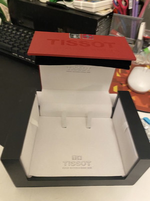 Tissot watch box with booklets used
