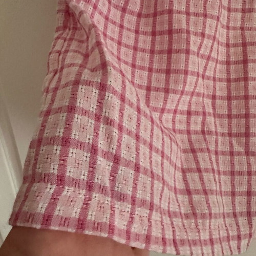 Asos Daisy Street High-Waisted Shorts New, Size 38 Medium, White Pink