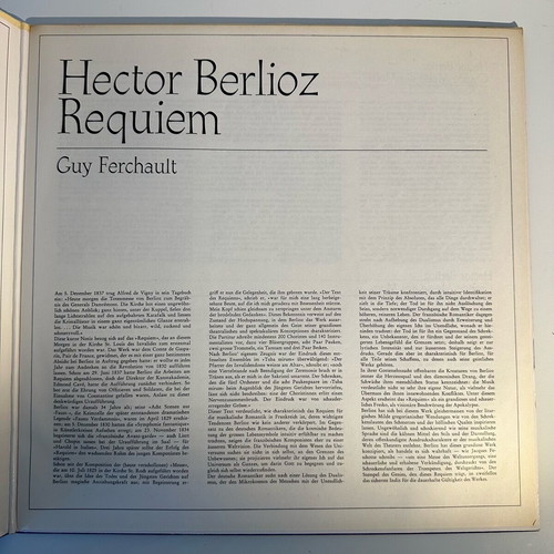 Berlioz Requiem vinyl like new, classical music