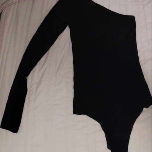 Helios bodysuit one shoulder used, black, size S
