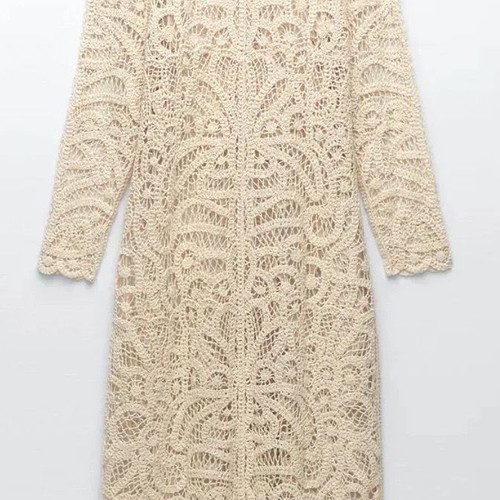 Mantle from guipure lace new, beige Zara -  49,00 - Vendora.cy