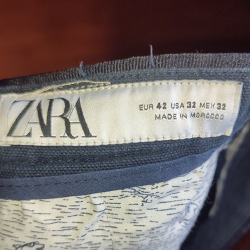 Zara men's chino shorts used, dark blue, size 42