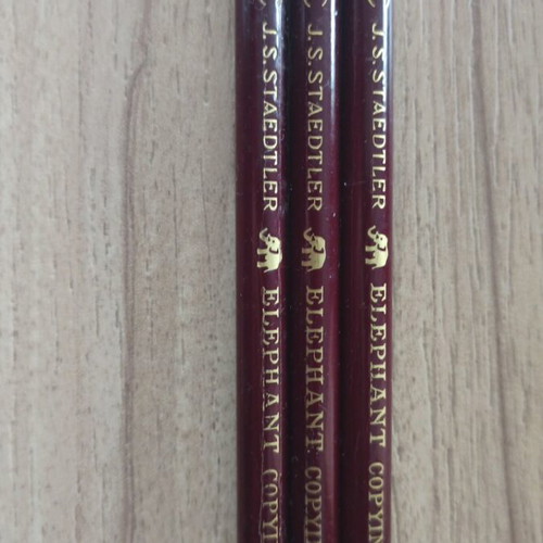 J.S. Staedtler 6608 Elephant Copying pencils like new, set of 3