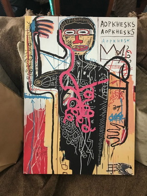 Basquiat printed canvas 69x49 cm new