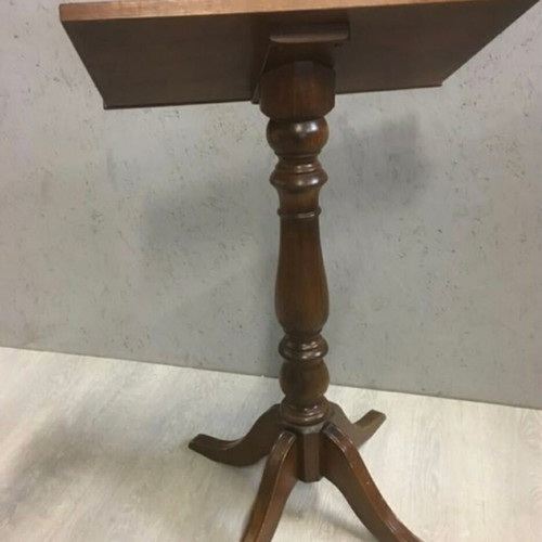 Wooden lectern used, English solid oak mid-20th century