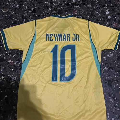 Brazil football jersey with Neymar name