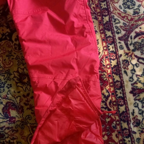 Ski pants like new, red, size 140, kids unisex