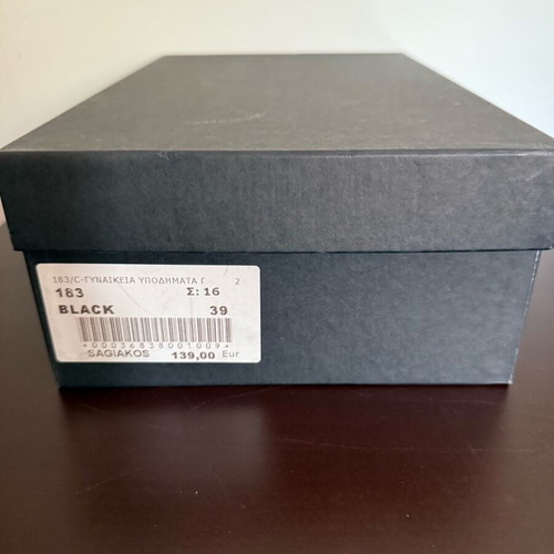 Sagiakos pumps new, leather, black, size 39