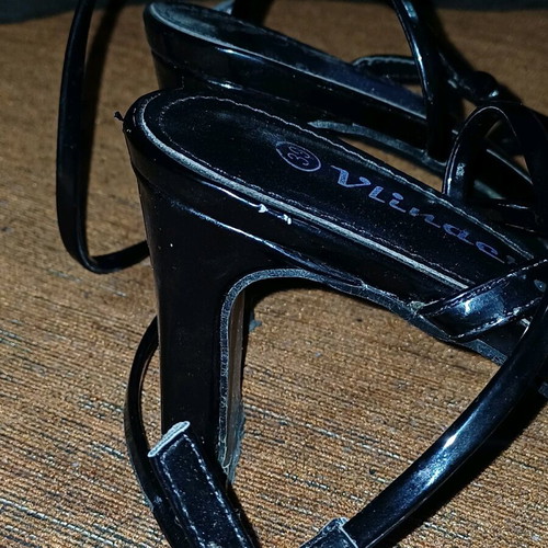 Black women's pumps used, size 39
