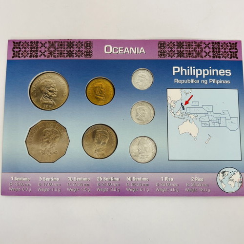 Philippines Flora & Fauna Coin Set 1983-1994 New Uncirculated