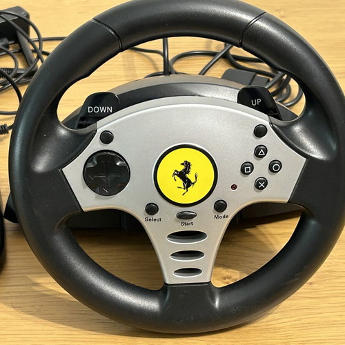 Thrustmaster Ferrari Racing Wheel with Pedals for PlayStation 2 like new