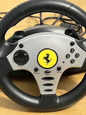 Thrustmaster Ferrari Racing Wheel with Pedals for PlayStation 2 like new