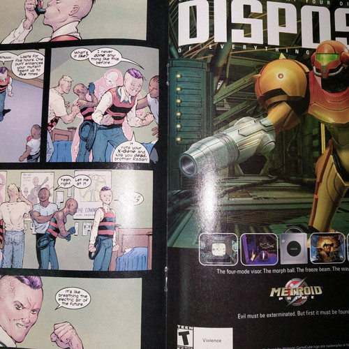 New X-Men #135 used with Frank Quitely signature