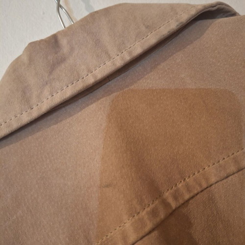 Carling Paris leather (suede) biker jacket used, beige
