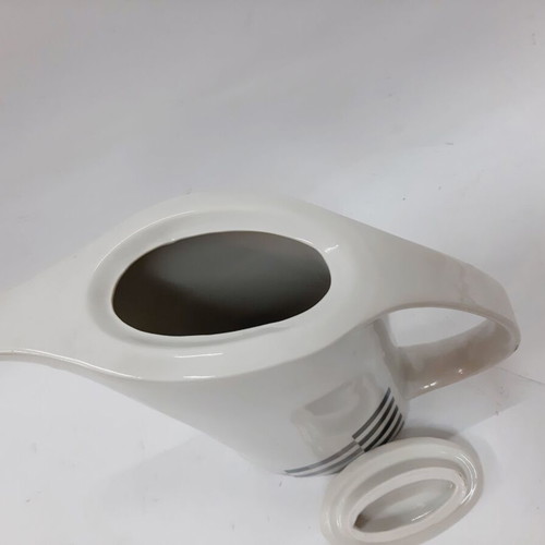 Vintage porcelain ewer from Razgrad 1970s like new, geometric design
