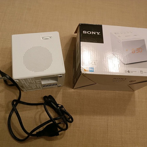 Sony ICF-C1 FM-AM clock radio new, tabletop alarm clock