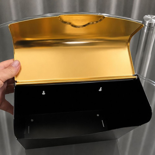 Toilet Paper Holder Scandinavian Luxury with Gold Details