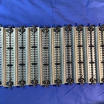 Ράγες MARKLIN 5106 μεταχειρισμένες, σετ 10 ευθείες με εγκάρσιες δοκούς