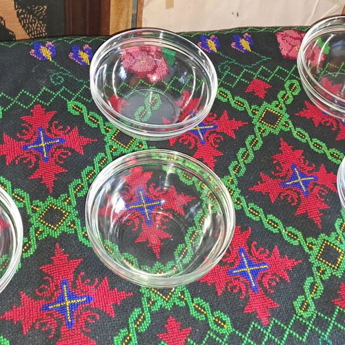 Glass bowls used, pack of 6 pieces