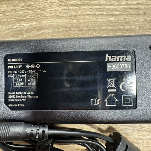 Hama Universal Notebook Power Supply 90W new laptop charger with multiple plugs