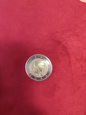 2 Euro coin Latvia 2014 with Milda design