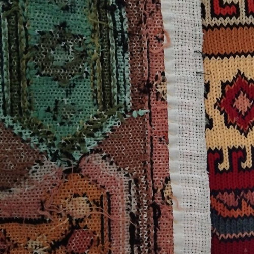 Χειροποίητο κεντητό τετράγωνο καρέ 1,26 x 1,26 μ.