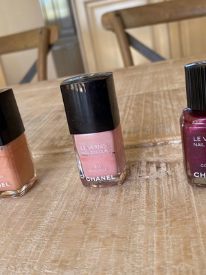Chanel Le Vernis nail polishes used, set of 3 pieces