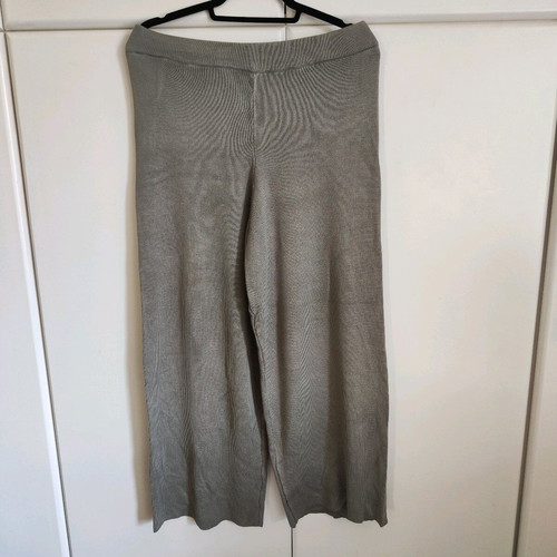 Oysho knitted weave pants new, green, size L