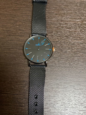 Men's watch new with plastic strap