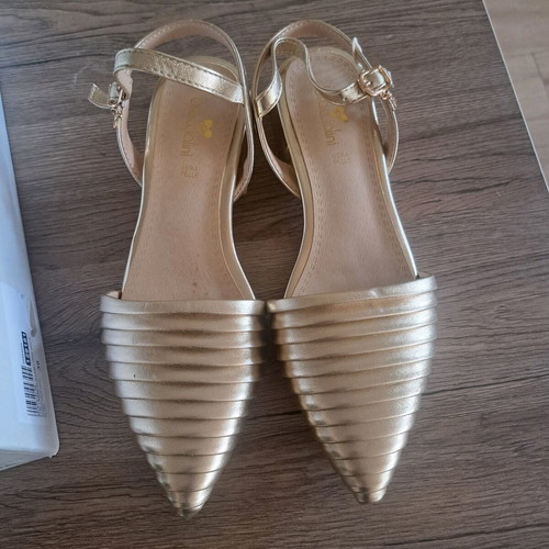 Braccialini women's sandals new, gold, size 36