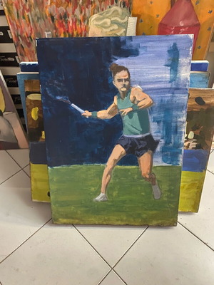 Painting used by students of Ornerakis school