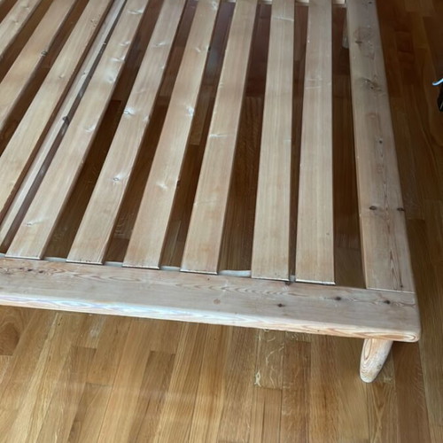 Double bed frame 180x220x26 cm with headboard 188x130 cm