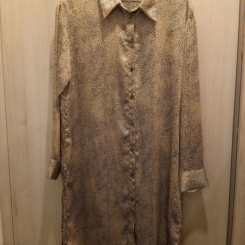 Πουκαμίσα Zara Animal Print σαν καινούργια, μέγεθος M, μαύρο και χρυσαφί