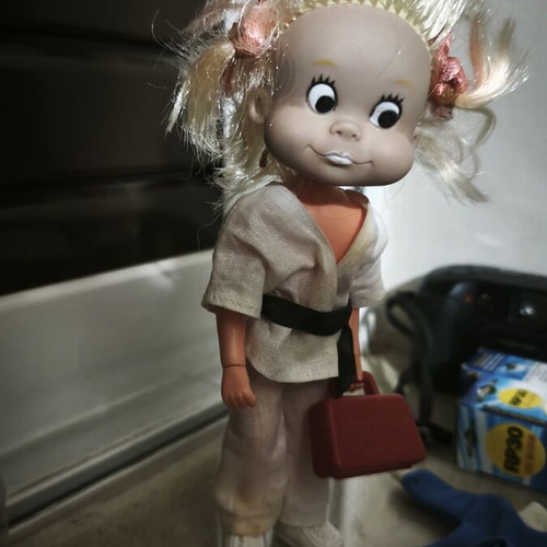 Lyra Sport Billy vintage doll with suitcase and clothes