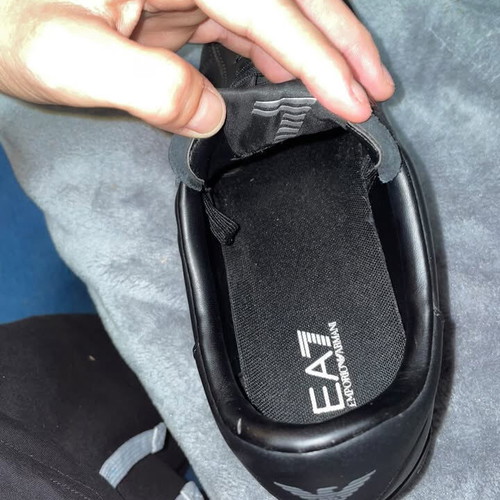 Emporio Armani black shoes size 40 like new
