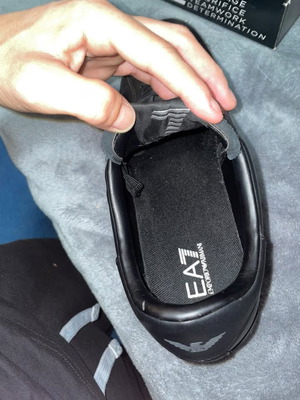 Emporio Armani black shoes size 40 like new