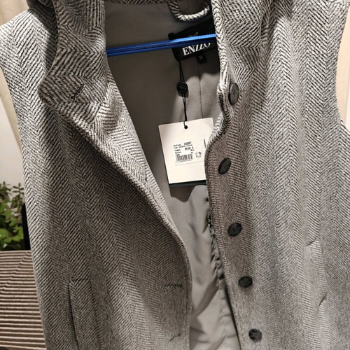 Enzzo sleeveless jacket new, gray, size M