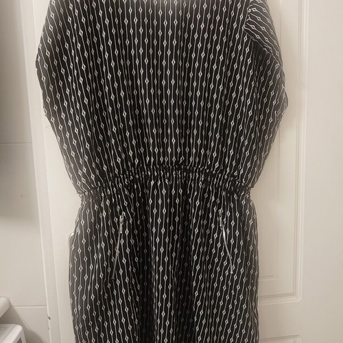 Peacocks summer dress used, black and white, size 4XL